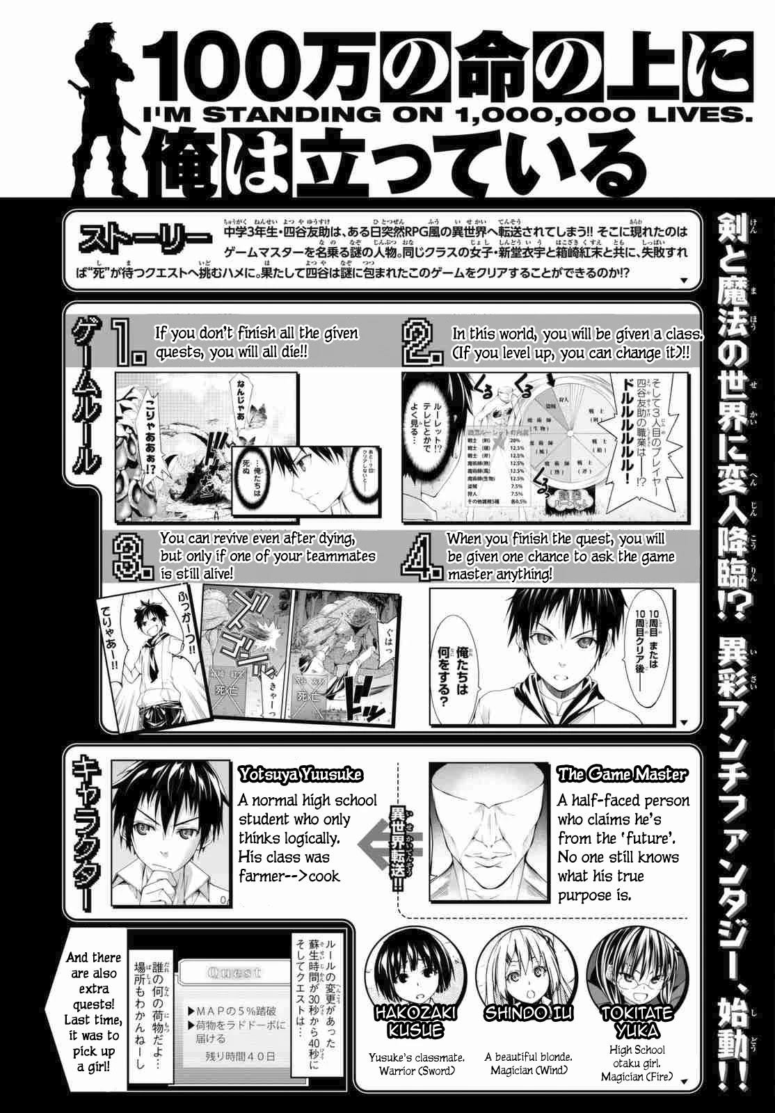 100-man no Inochi no Ue ni Ore wa Tatte Iru chapter 3.1 page 1