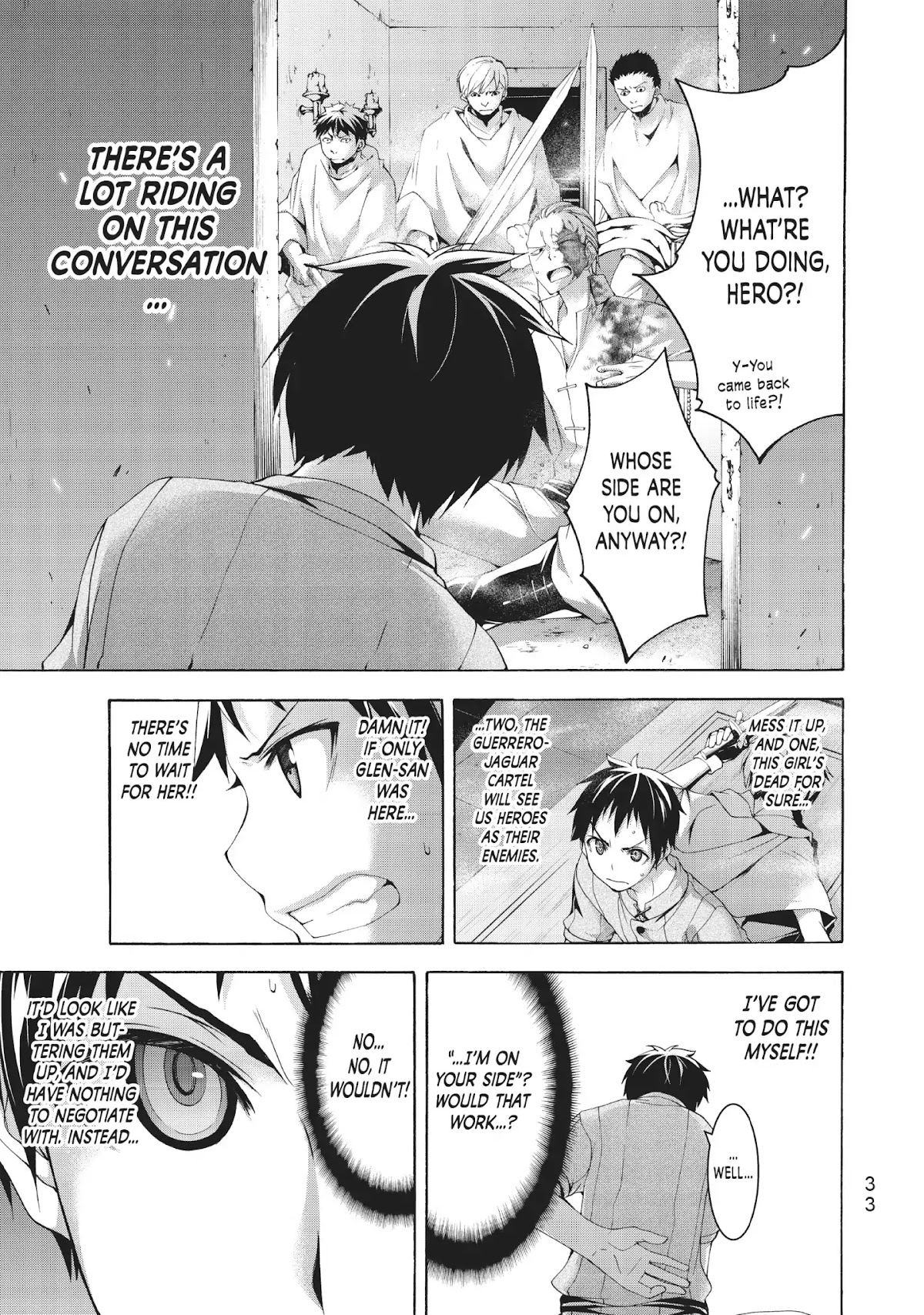 100-man no Inochi no Ue ni Ore wa Tatte Iru chapter 30 page 32