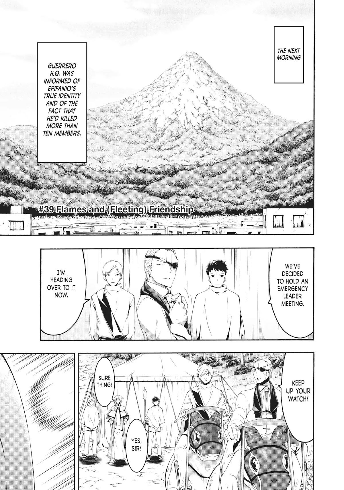 100-man no Inochi no Ue ni Ore wa Tatte Iru chapter 39 page 1