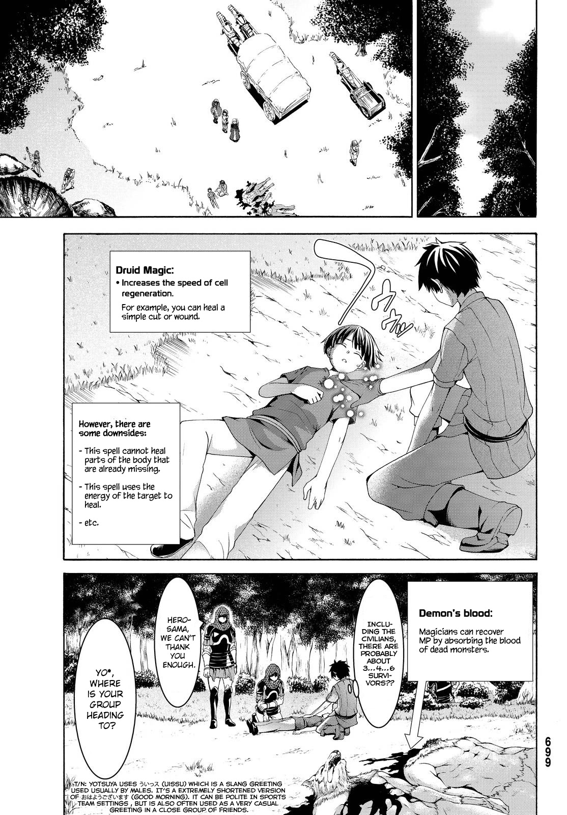 100-man no Inochi no Ue ni Ore wa Tatte Iru chapter 5 page 35