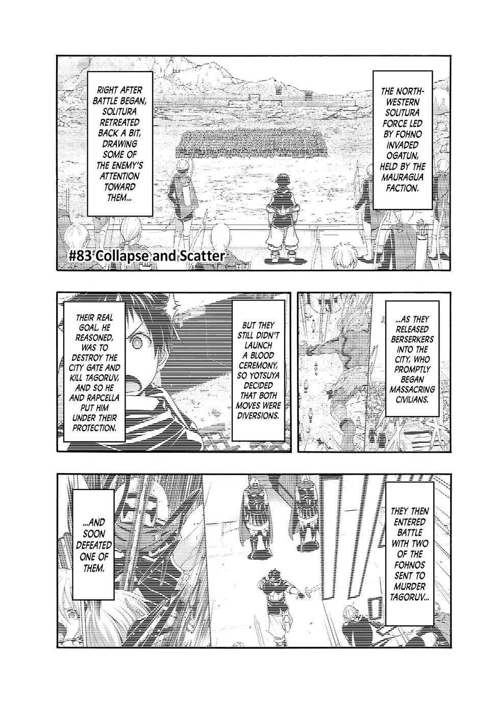 100-man no Inochi no Ue ni Ore wa Tatte Iru chapter 83 page 1