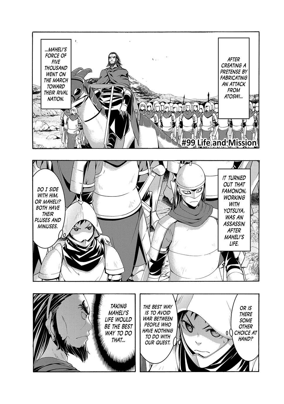 100-man no Inochi no Ue ni Ore wa Tatte Iru chapter 99 page 1