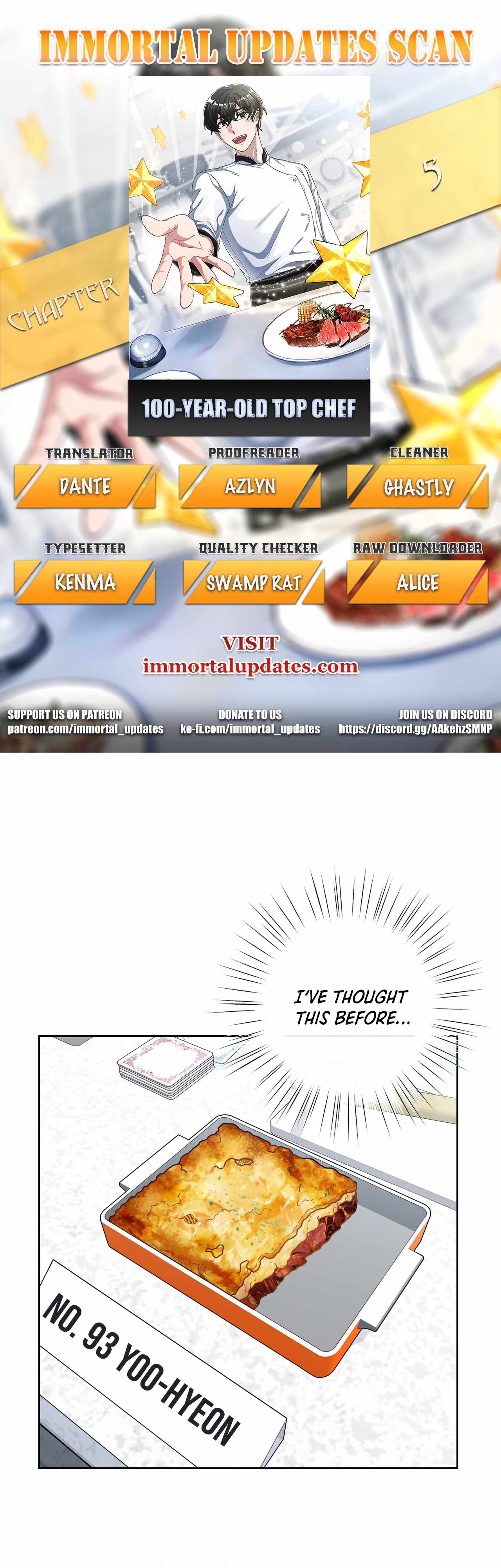 100-Year-Old Top Chef chapter 5 page 1