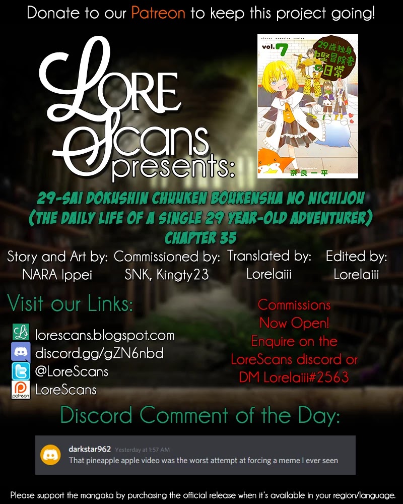 29-sai Hitorimi Chuuken Boukensha no Nichijou chapter 35 page 33