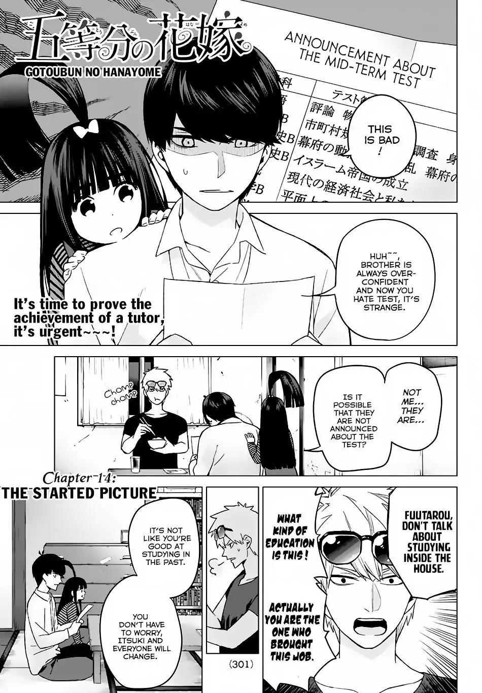 5 Toubun no Hanayome chapter 14 page 1
