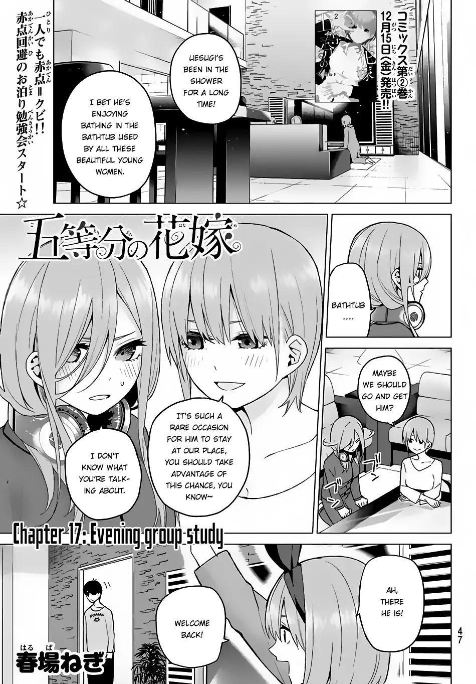 5 Toubun no Hanayome chapter 17 page 1