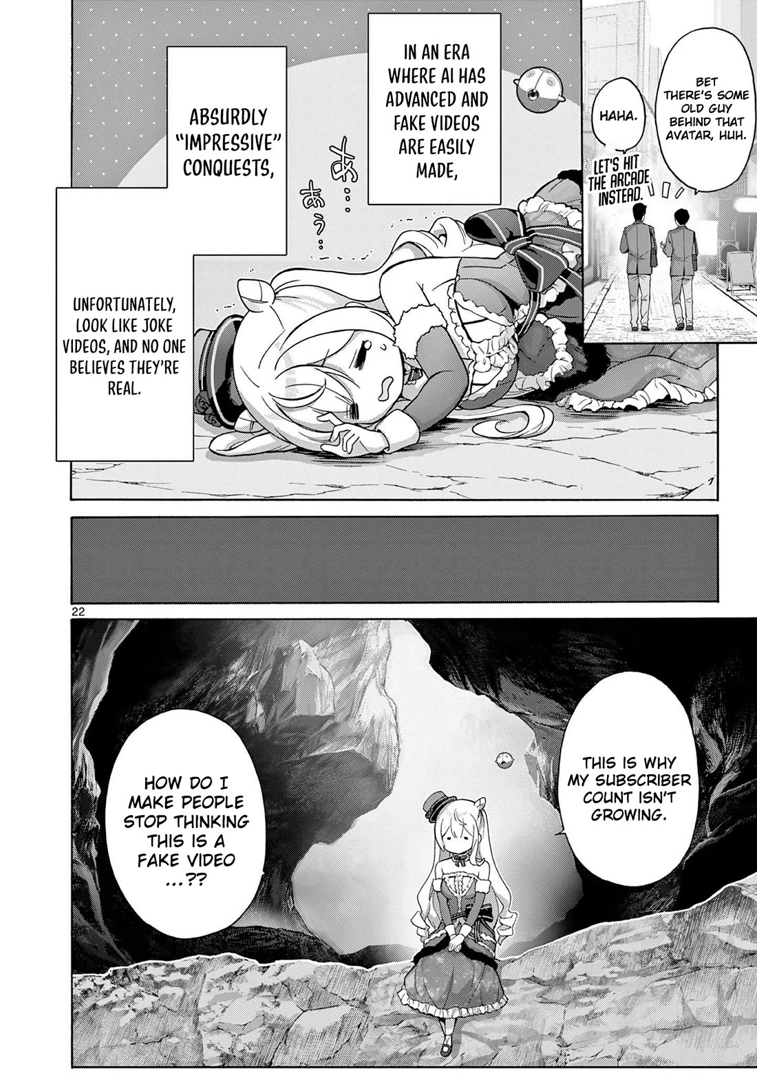 A Bottom-Tier Ojousama Dungeon Streamer Beats Up a Nuisance Streamer, Goes Viral, and Becomes a Legend?! chapter 1 page 21