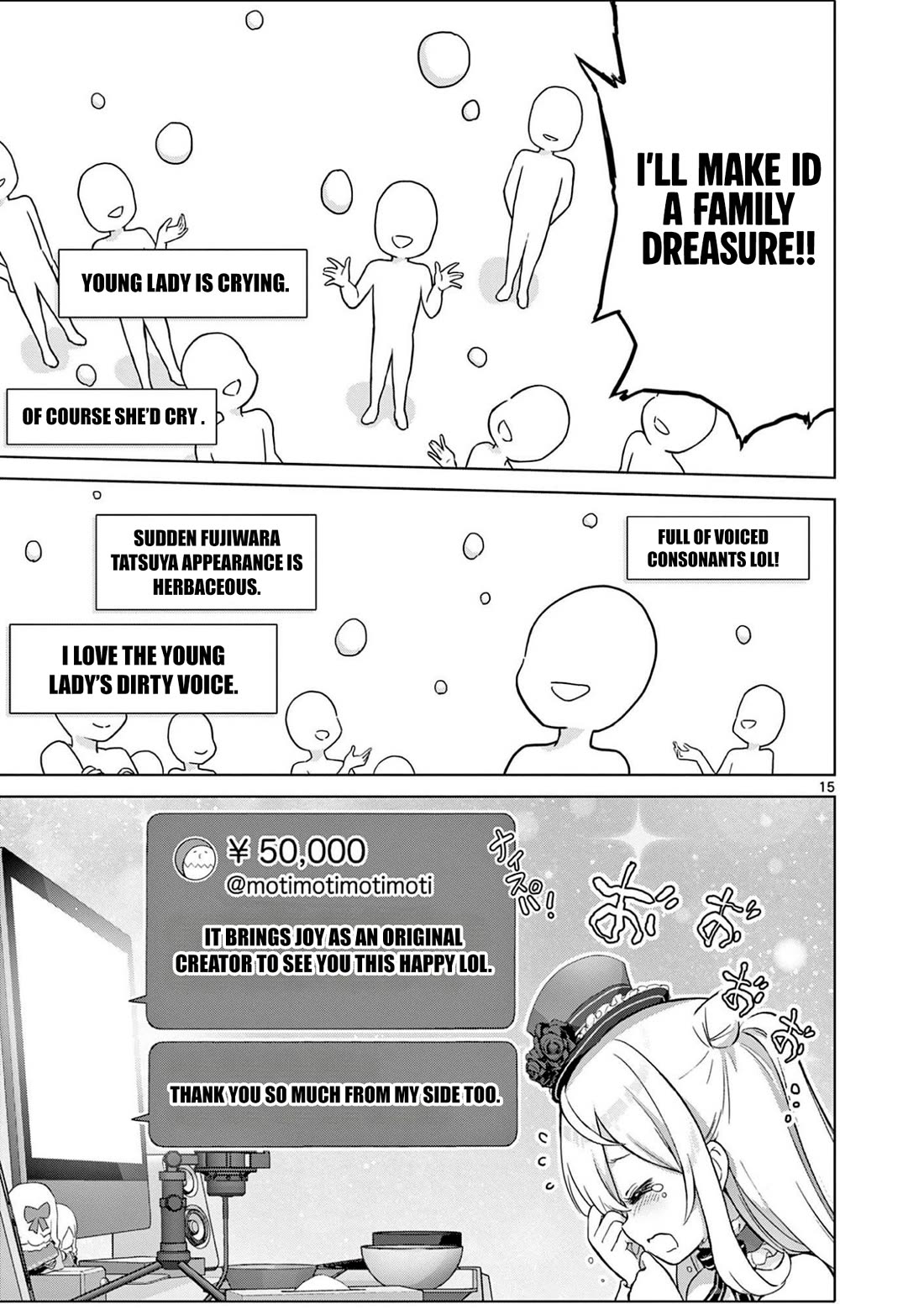 A Bottom-Tier Ojousama Dungeon Streamer Beats Up a Nuisance Streamer, Goes Viral, and Becomes a Legend?! chapter 15 page 14