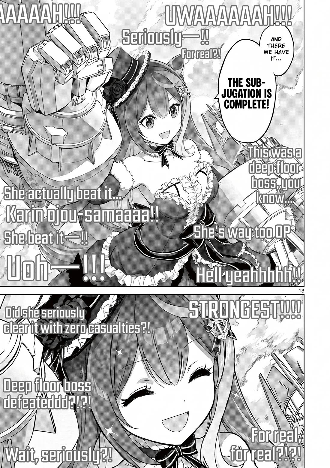 A Bottom-Tier Ojousama Dungeon Streamer Beats Up a Nuisance Streamer, Goes Viral, and Becomes a Legend?! chapter 21 page 12