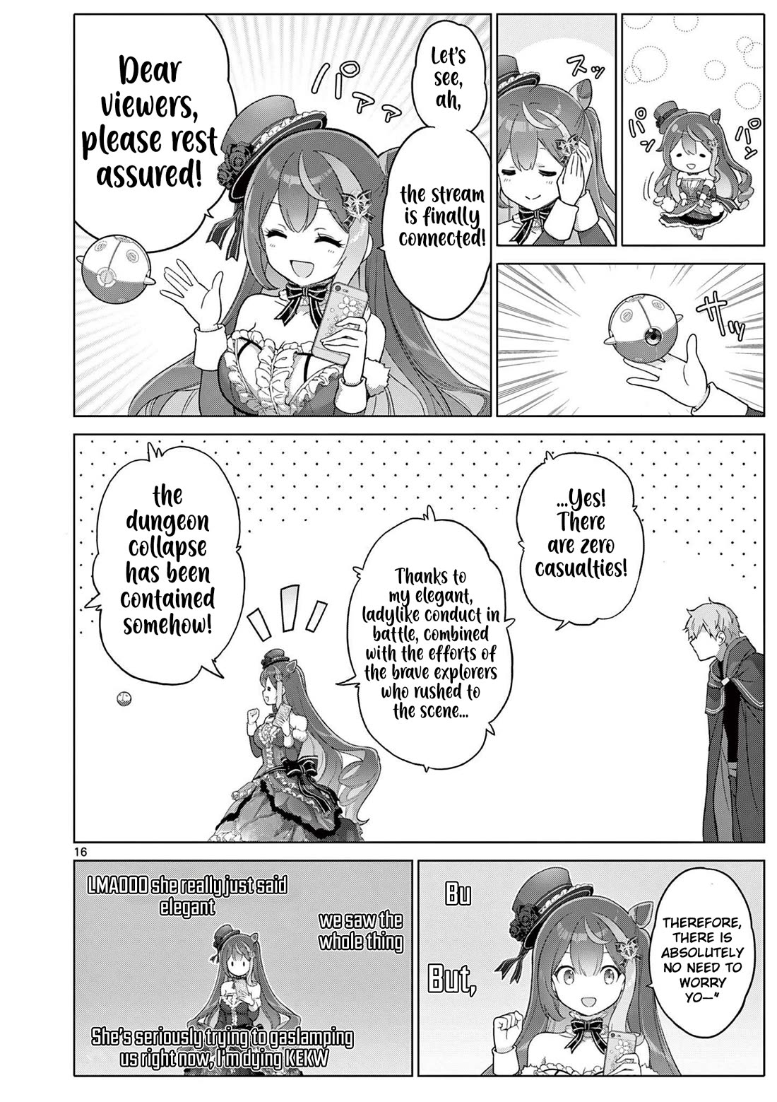 A Bottom-Tier Ojousama Dungeon Streamer Beats Up a Nuisance Streamer, Goes Viral, and Becomes a Legend?! chapter 21 page 15