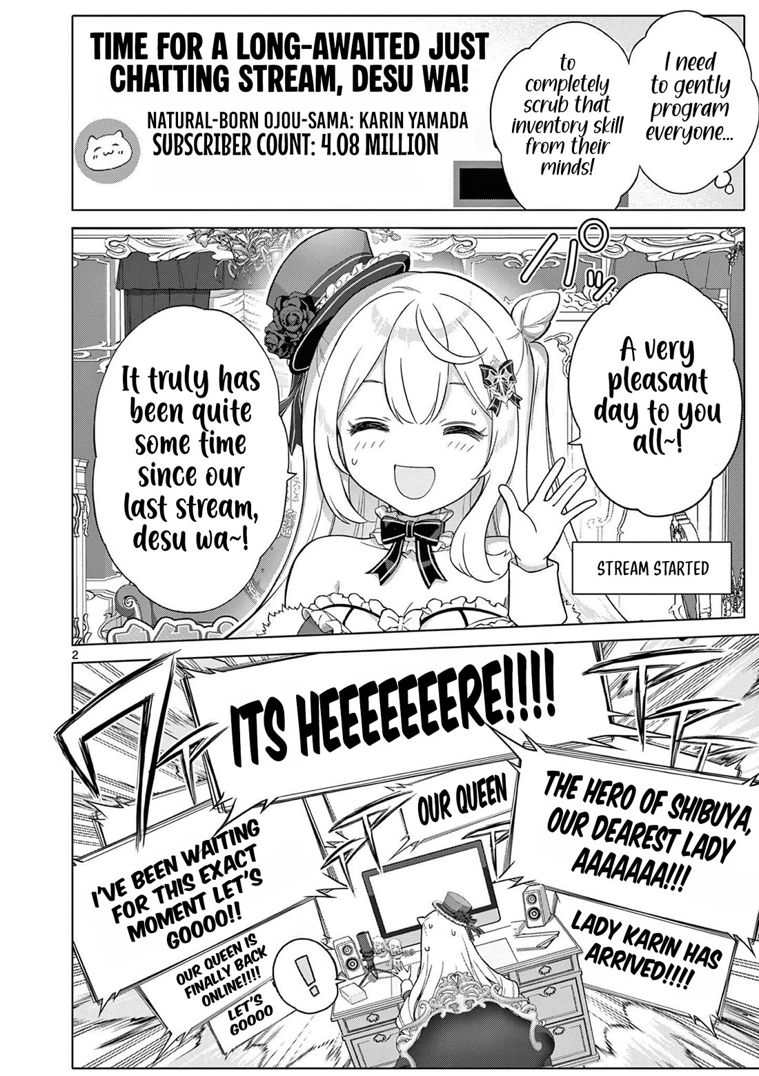A Bottom-Tier Ojousama Dungeon Streamer Beats Up a Nuisance Streamer, Goes Viral, and Becomes a Legend?! chapter 23 page 3