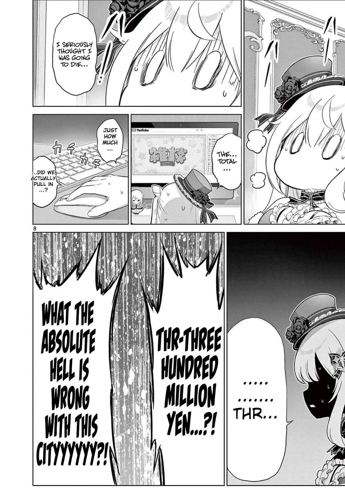 A Bottom-Tier Ojousama Dungeon Streamer Beats Up a Nuisance Streamer, Goes Viral, and Becomes a Legend?! chapter 23 page 8