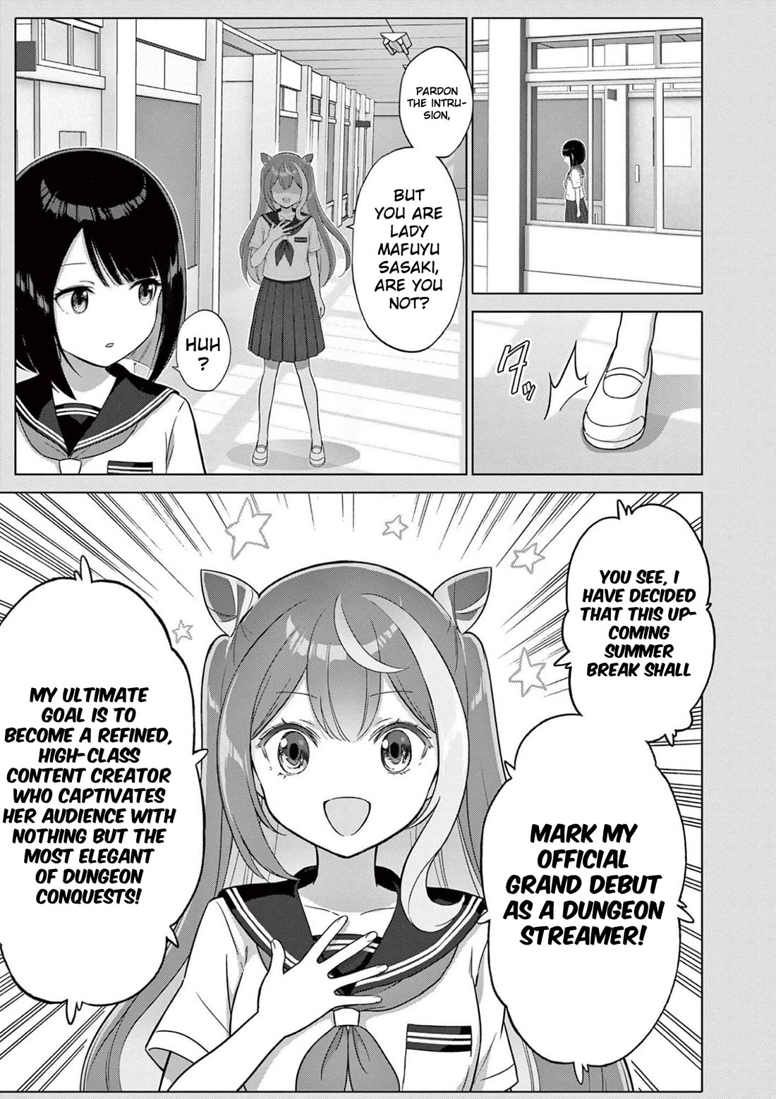 A Bottom-Tier Ojousama Dungeon Streamer Beats Up a Nuisance Streamer, Goes Viral, and Becomes a Legend?! chapter 24 page 10