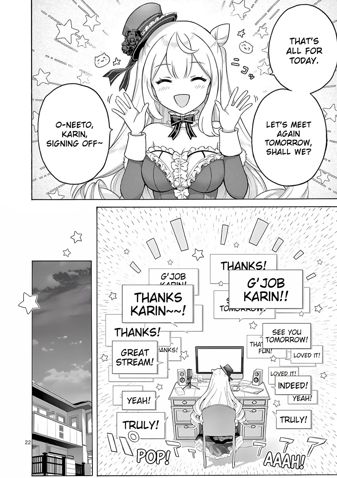 A Bottom-Tier Ojousama Dungeon Streamer Beats Up a Nuisance Streamer, Goes Viral, and Becomes a Legend?! chapter 3 page 22