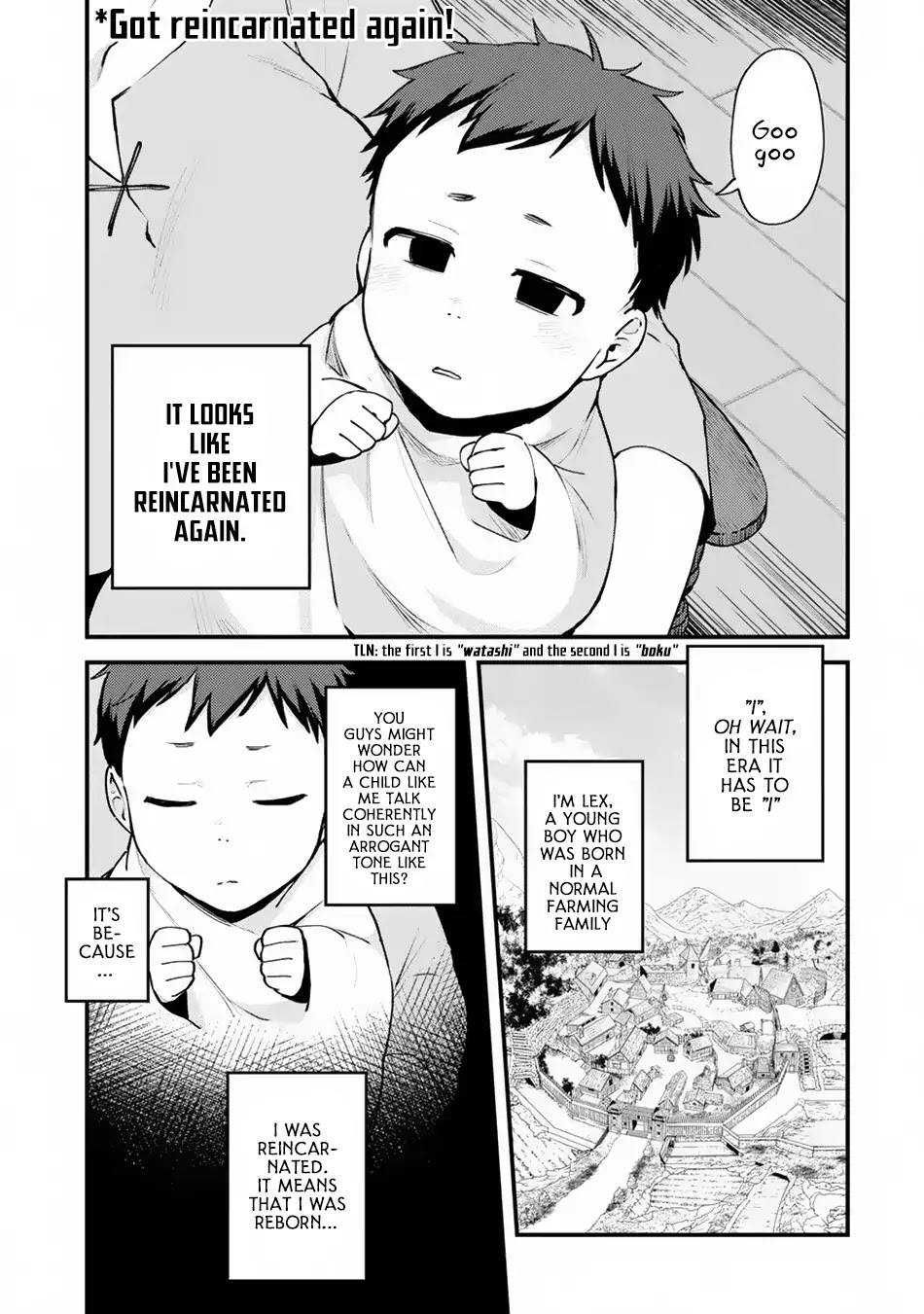 A Boy Who Has Been Reincarnated Twice Spends Peacefully as an S-Rank Adventurer, ~ I who was a Sage and a Hero of Previous World, Will Live in Peacefullness in the Next World~ chapter 1 page 2