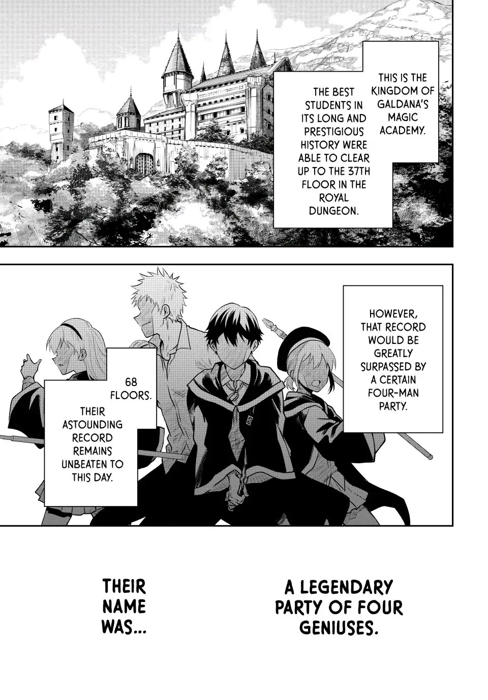 A Court Magician, Who Was Focused On Supportive Magic Because His Allies Were Too Weak, Aims To Become The Strongest After Being Banished chapter 1 page 1