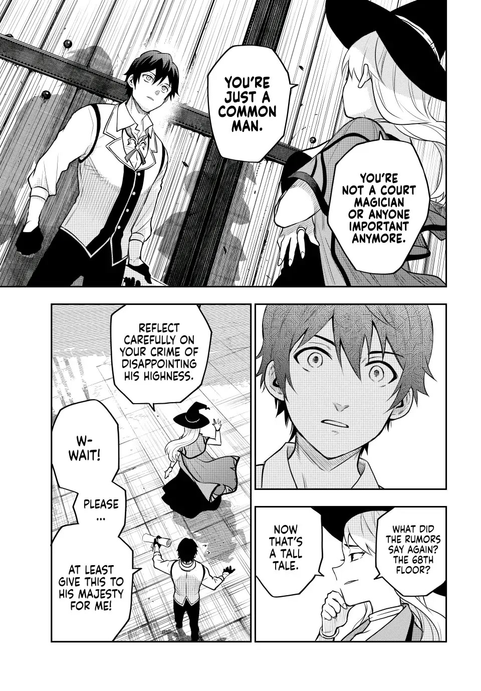 A Court Magician, Who Was Focused On Supportive Magic Because His Allies Were Too Weak, Aims To Become The Strongest After Being Banished chapter 1 page 16