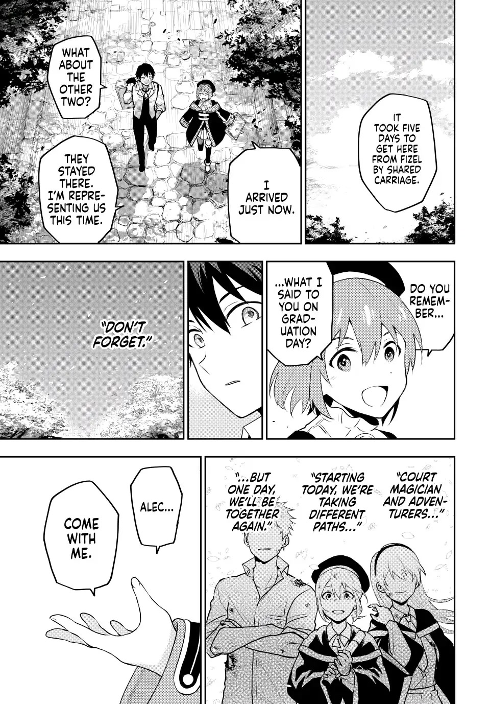 A Court Magician, Who Was Focused On Supportive Magic Because His Allies Were Too Weak, Aims To Become The Strongest After Being Banished chapter 1 page 24