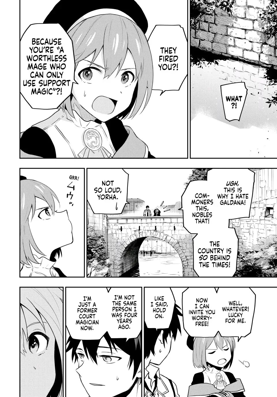 A Court Magician, Who Was Focused On Supportive Magic Because His Allies Were Too Weak, Aims To Become The Strongest After Being Banished chapter 1 page 27