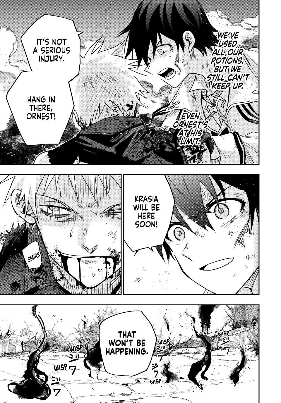 A Court Magician, Who Was Focused On Supportive Magic Because His Allies Were Too Weak, Aims To Become The Strongest After Being Banished chapter 111 page 3