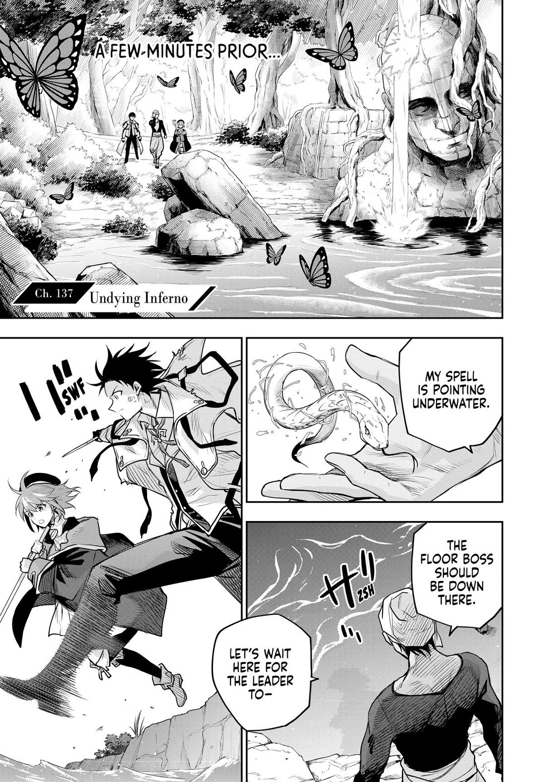 A Court Magician, Who Was Focused On Supportive Magic Because His Allies Were Too Weak, Aims To Become The Strongest After Being Banished chapter 137 page 1