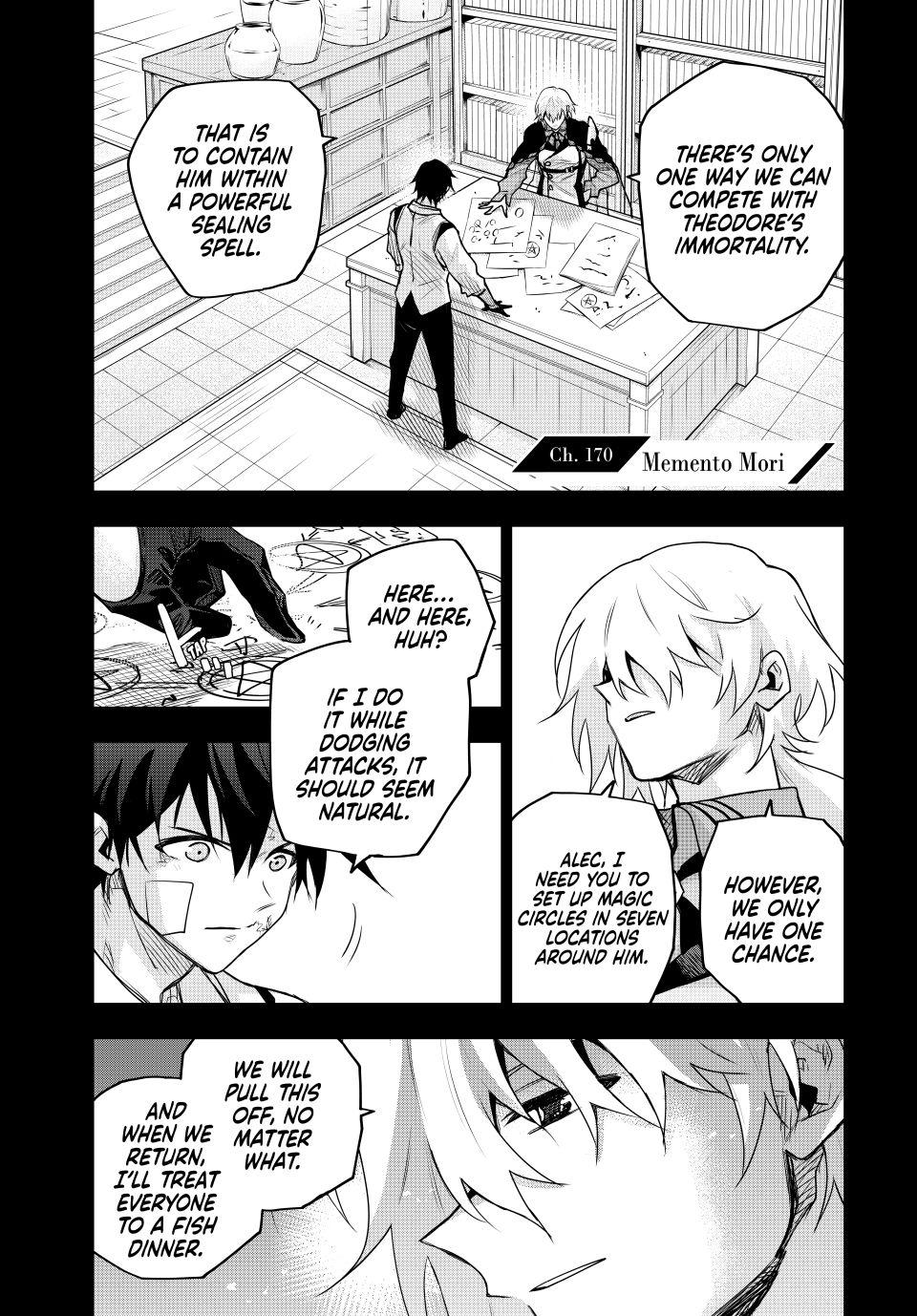 A Court Magician, Who Was Focused On Supportive Magic Because His Allies Were Too Weak, Aims To Become The Strongest After Being Banished chapter 170 page 1