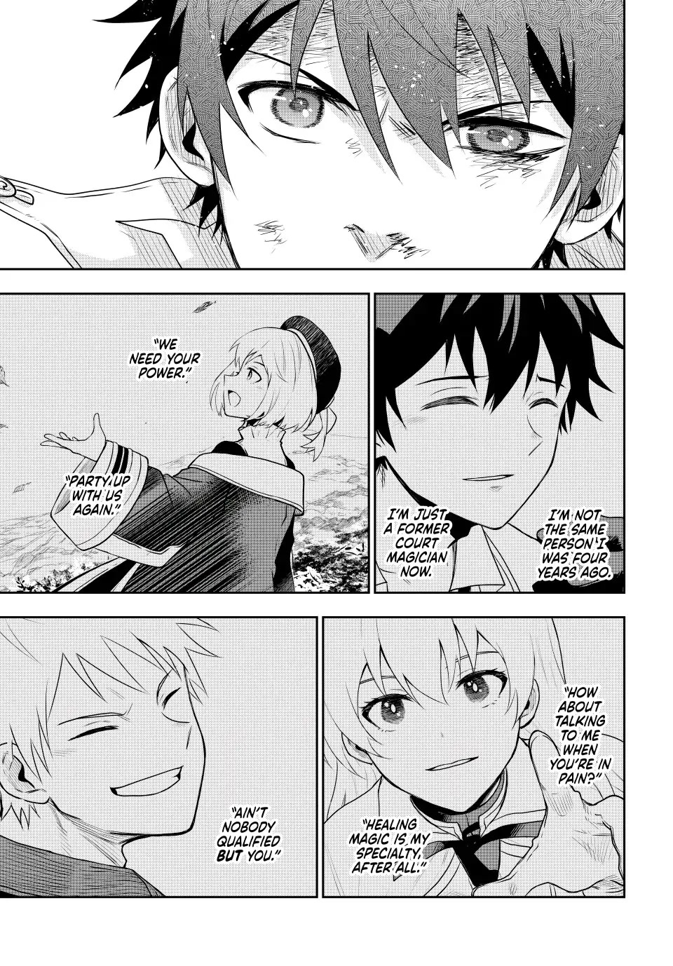 A Court Magician, Who Was Focused On Supportive Magic Because His Allies Were Too Weak, Aims To Become The Strongest After Being Banished chapter 19 page 7