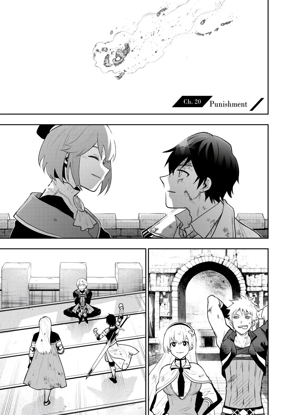 A Court Magician, Who Was Focused On Supportive Magic Because His Allies Were Too Weak, Aims To Become The Strongest After Being Banished chapter 20 page 1