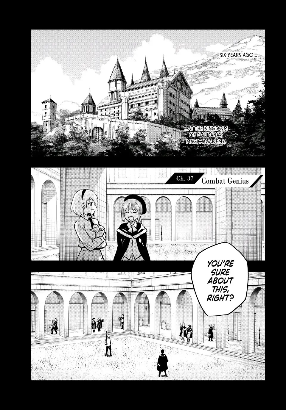 A Court Magician, Who Was Focused On Supportive Magic Because His Allies Were Too Weak, Aims To Become The Strongest After Being Banished chapter 37 page 1