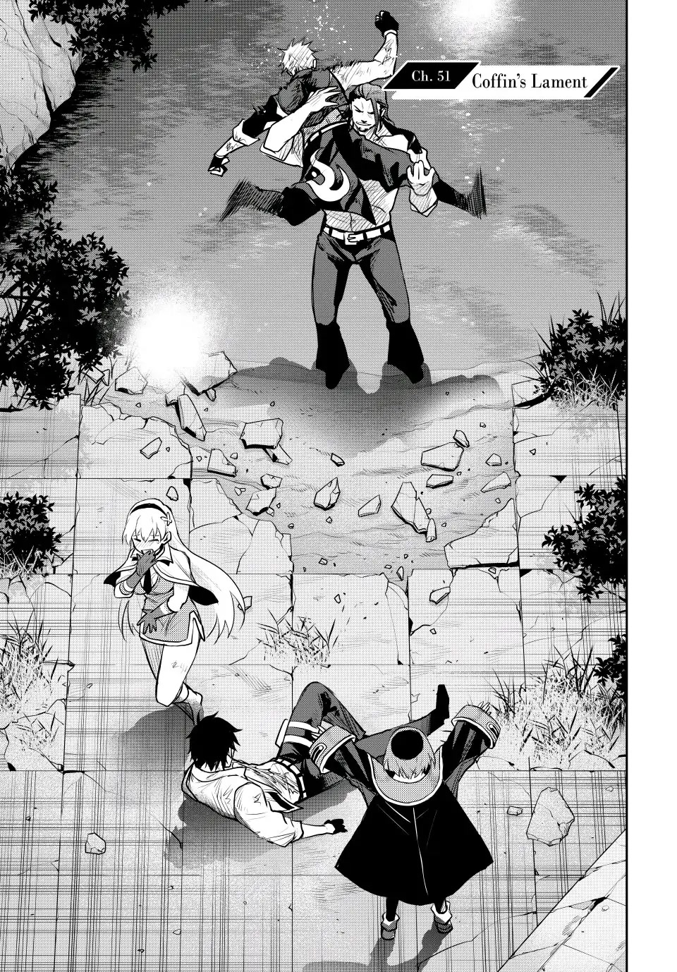 A Court Magician, Who Was Focused On Supportive Magic Because His Allies Were Too Weak, Aims To Become The Strongest After Being Banished chapter 51 page 1