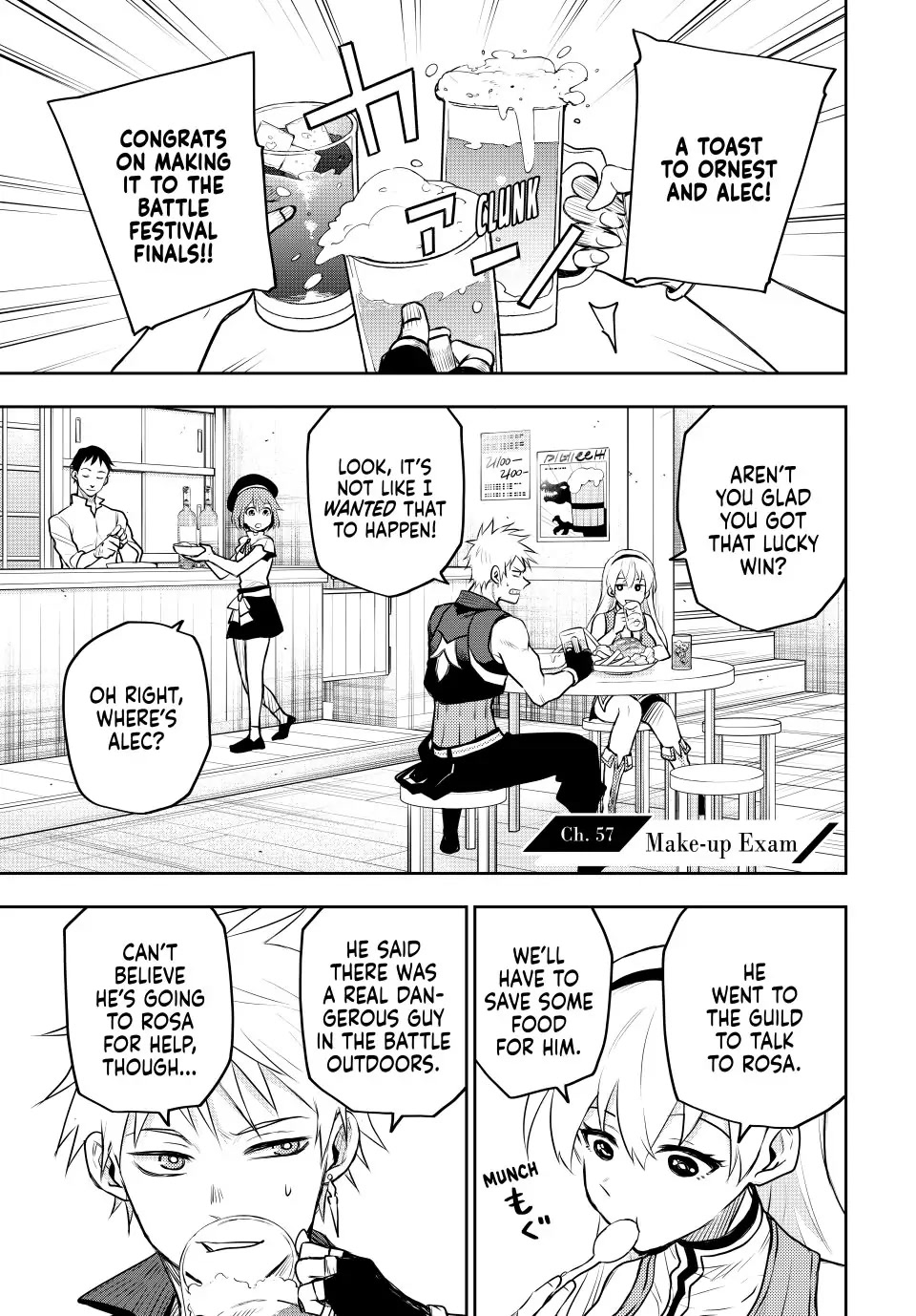 A Court Magician, Who Was Focused On Supportive Magic Because His Allies Were Too Weak, Aims To Become The Strongest After Being Banished chapter 57 page 1