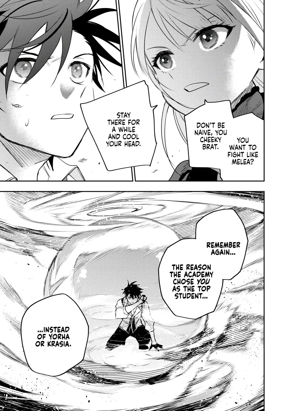 A Court Magician, Who Was Focused On Supportive Magic Because His Allies Were Too Weak, Aims To Become The Strongest After Being Banished chapter 57 page 7