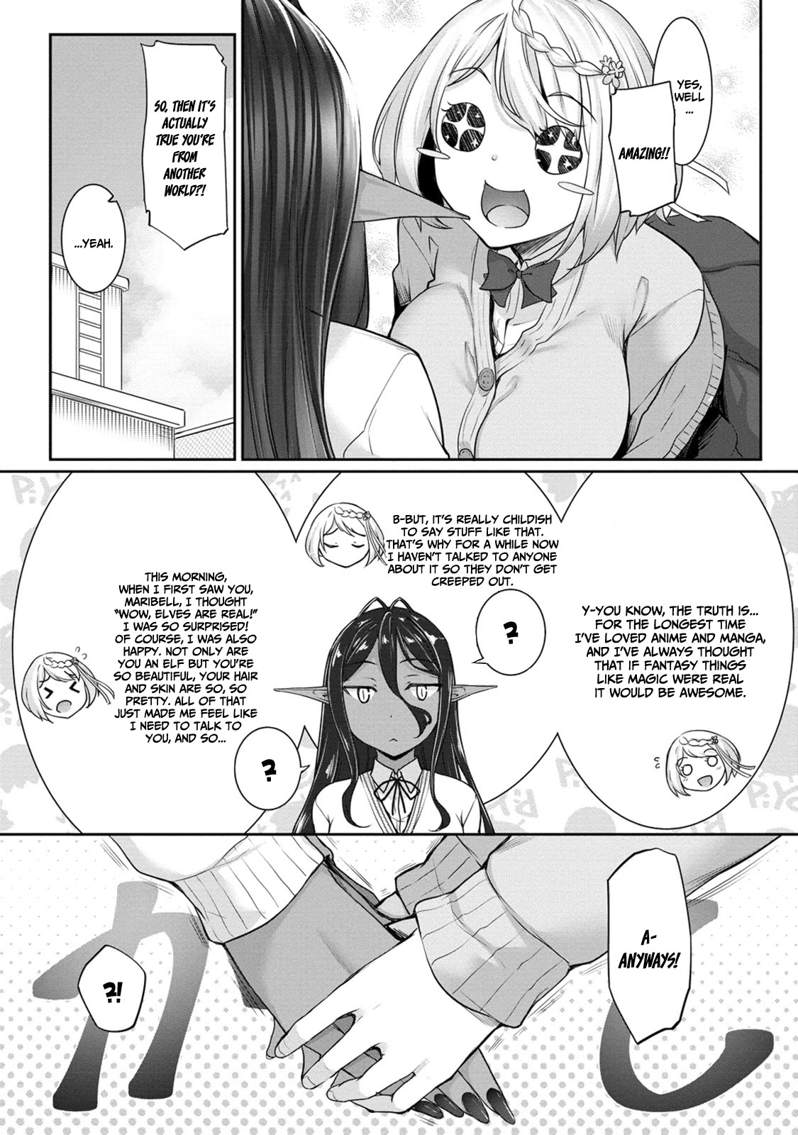 A Dark Elf with a Slightly Overwhelming Love Chased Me All the Way from Another World chapter 4 page 15