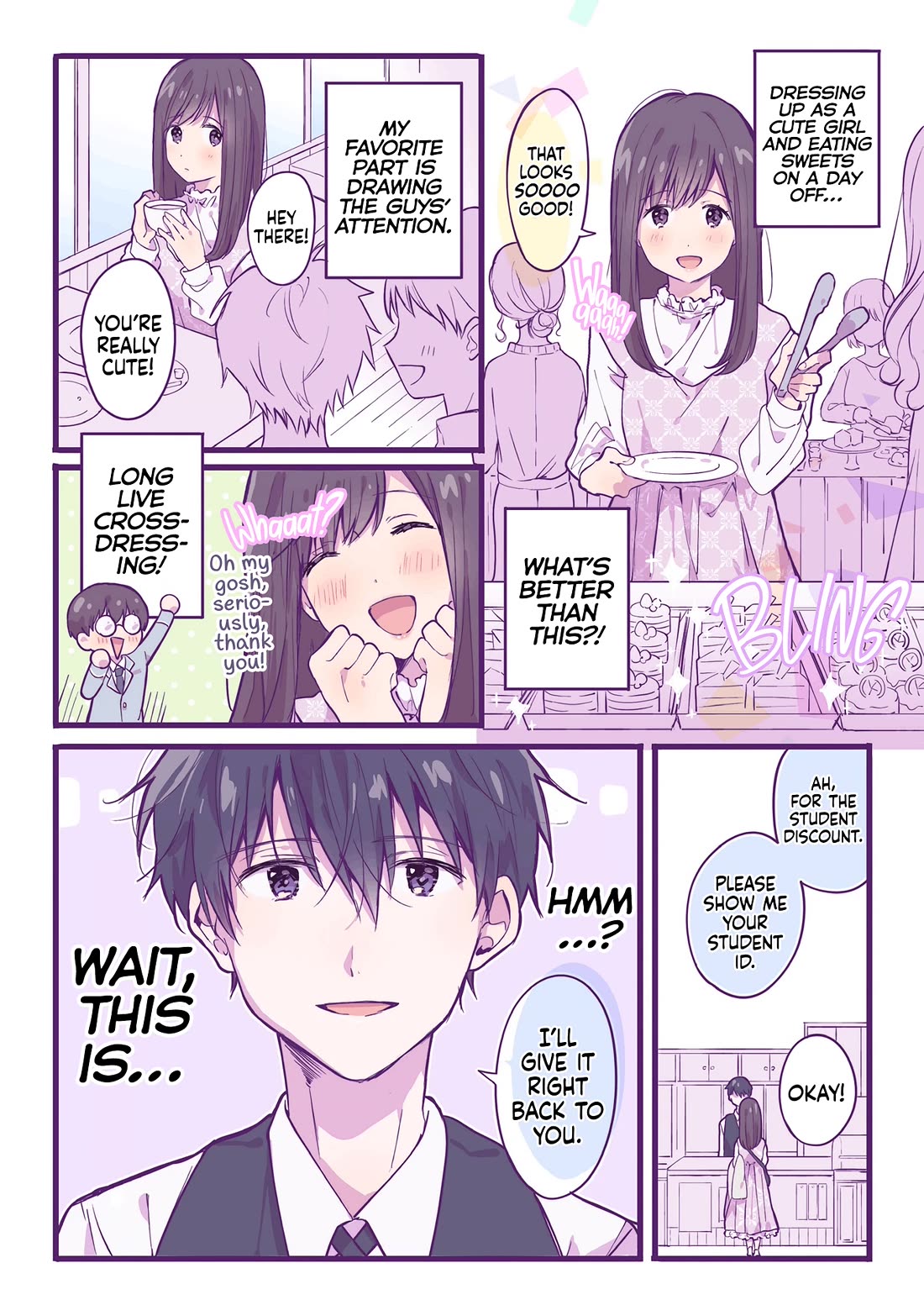 A First-Year High School Boy Whose Hobby Is Cross-Dressing chapter 1 page 3