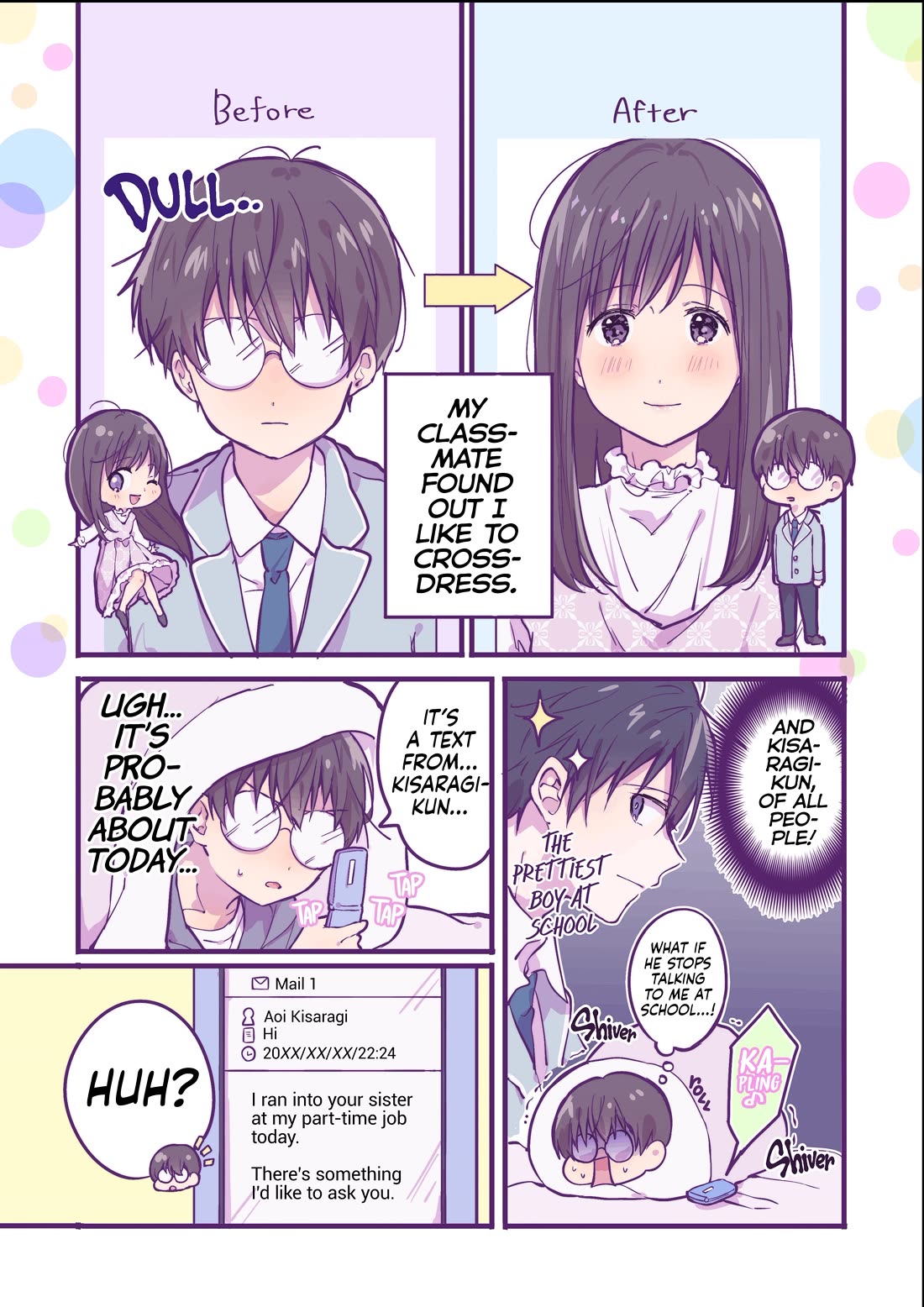 A First-Year High School Boy Whose Hobby Is Cross-Dressing chapter 2 page 1