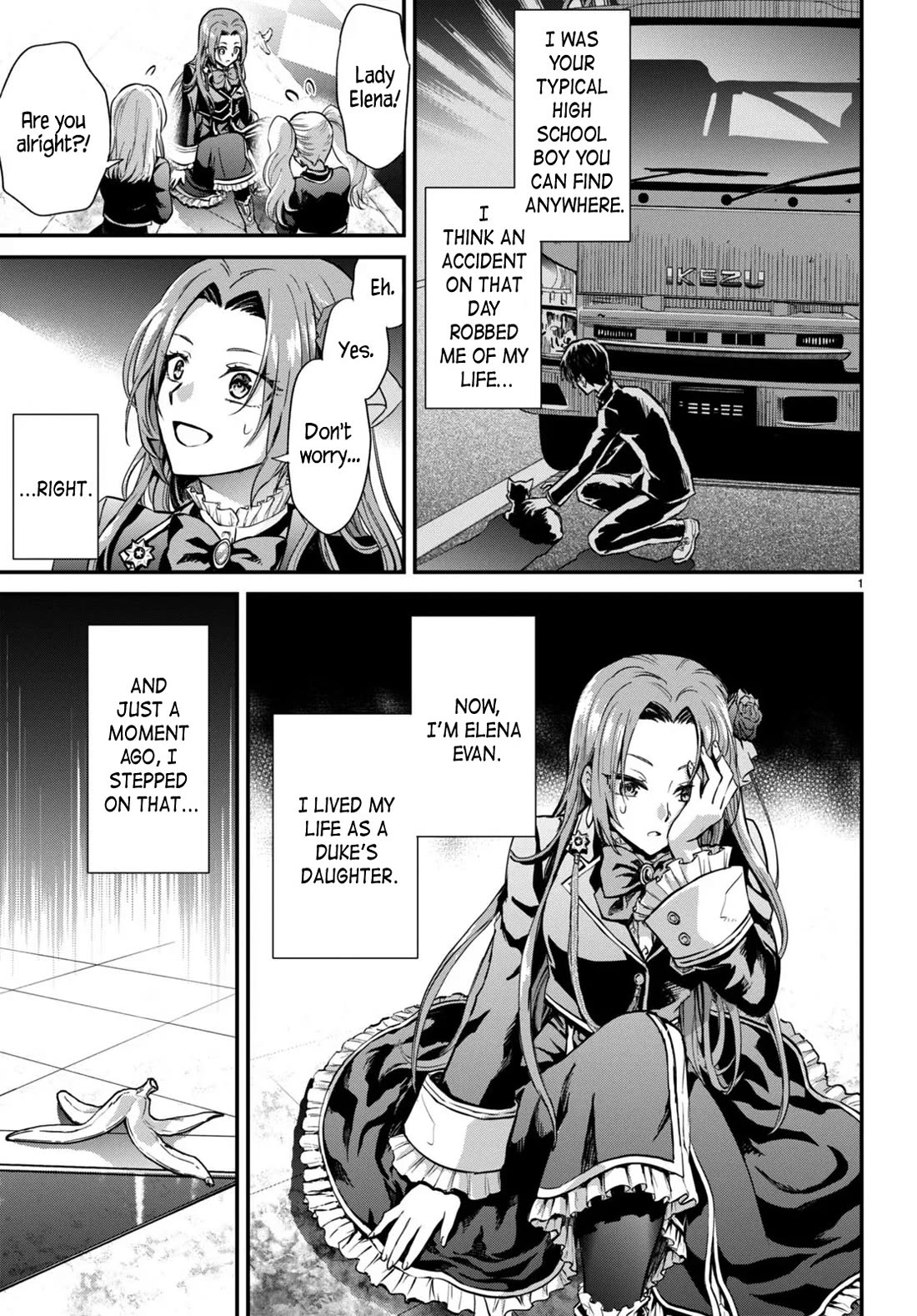 A High School Boy Reincarnates as the Villainous Daughter in an Otome Game. chapter 1 page 4