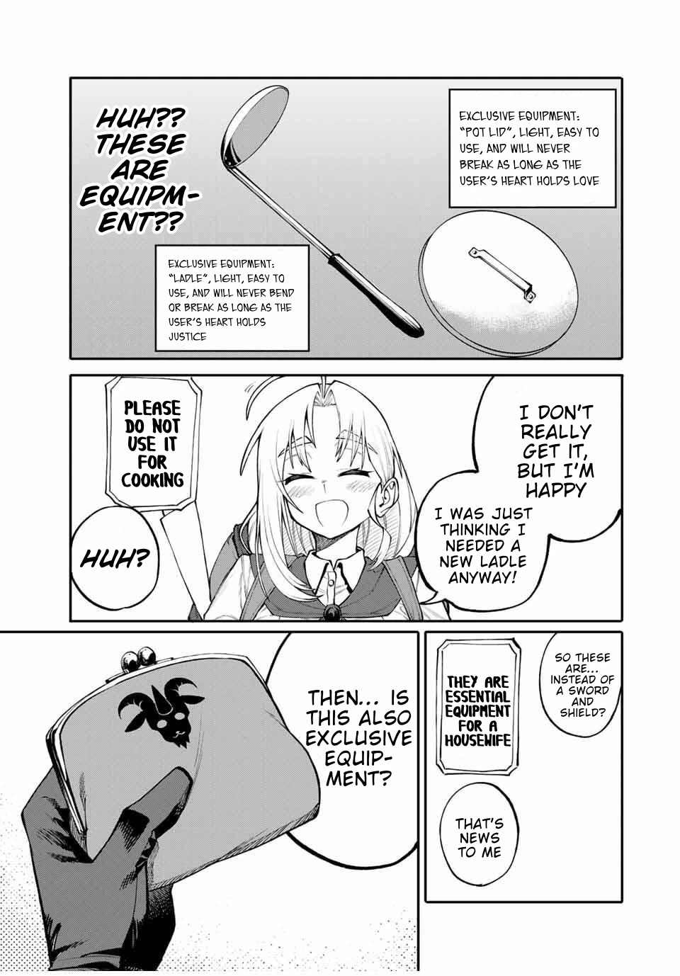 A Mom Adventurer Awakened the Skill [Housewife] from Her Login Bonus. She's Doing Her Best at the Adventurer Life Using the Weekly Flyers She Gets! chapter 1 page 20