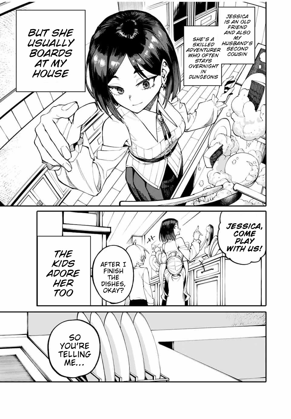 A Mom Adventurer Awakened the Skill [Housewife] from Her Login Bonus. She's Doing Her Best at the Adventurer Life Using the Weekly Flyers She Gets! chapter 2 page 5