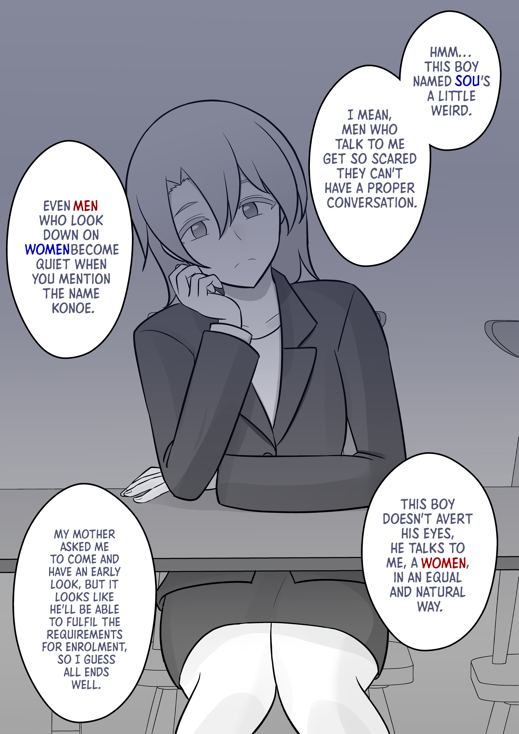 A Parallel World With A 1:39 Male To Female Ratio Is Unexpectedly Normal chapter 40 page 2