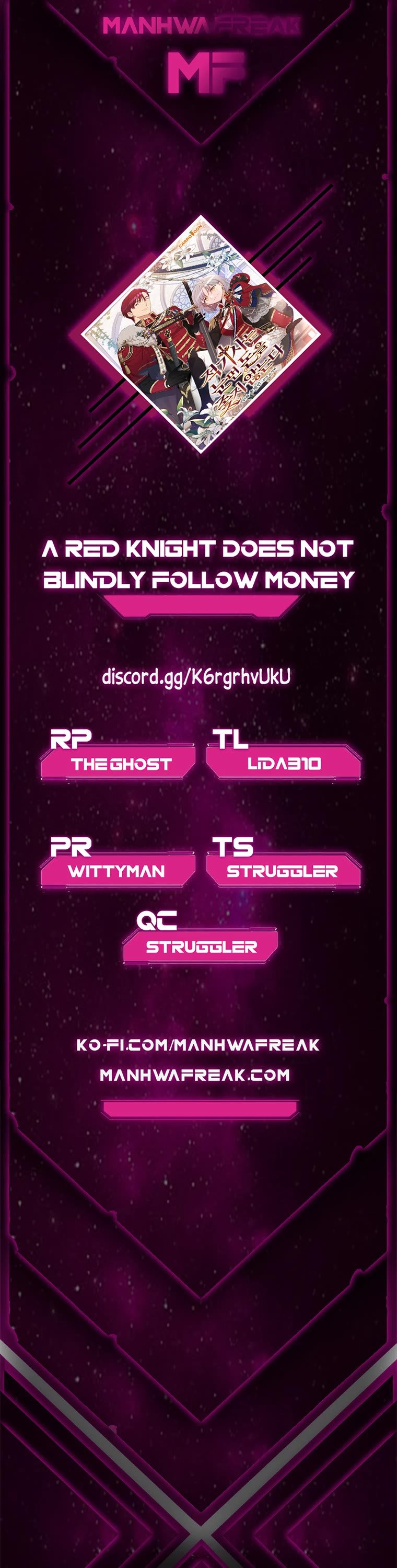 A Red Knight Does Not Blindly Follow Money chapter 68 page 1