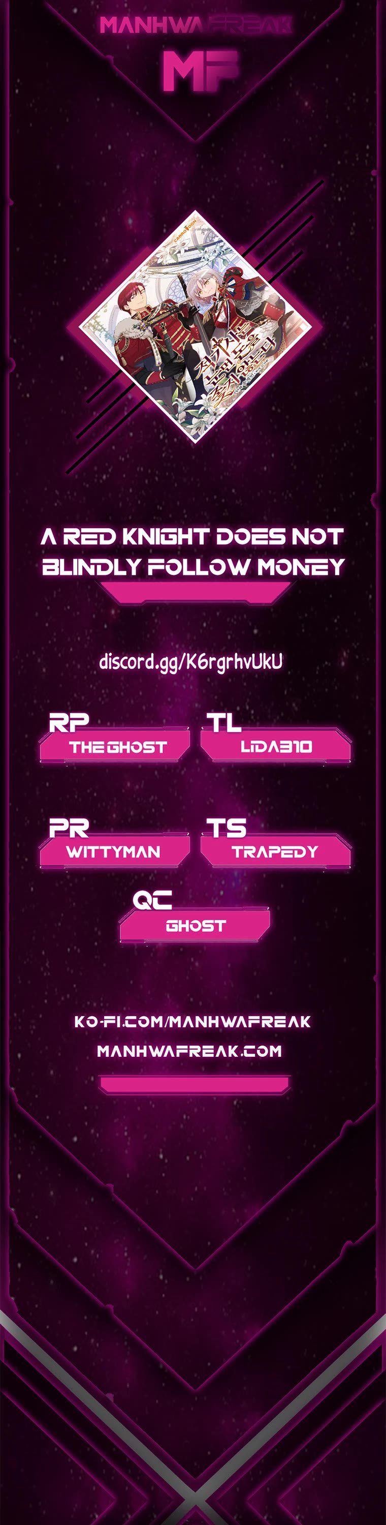 A Red Knight Does Not Blindly Follow Money chapter 69 page 1