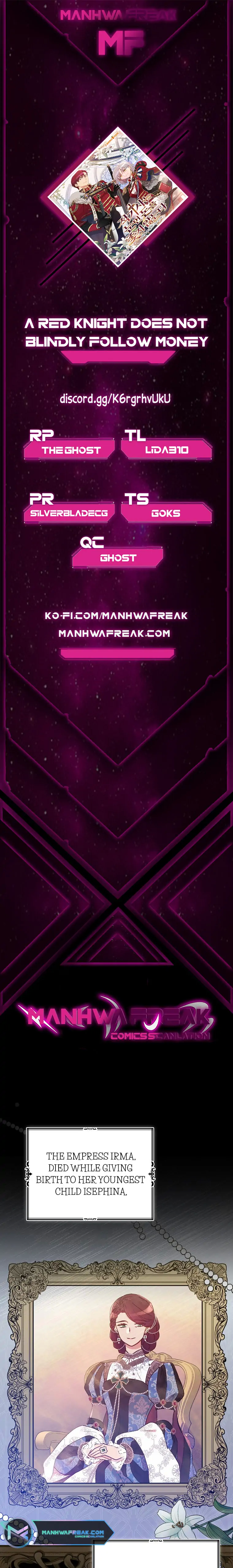 A Red Knight Does Not Blindly Follow Money chapter 79 page 1