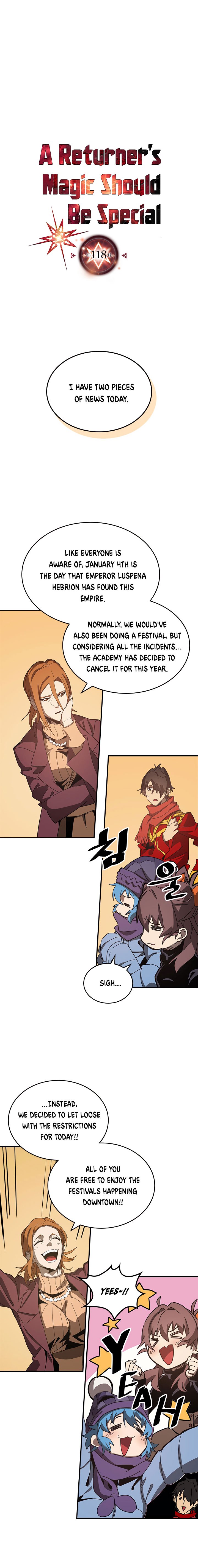 A Returner's Magic Should Be Special chapter 118 page 1