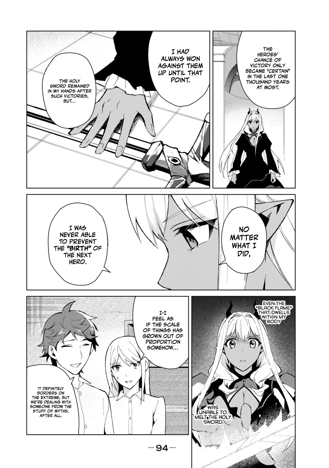A Story About a Hero Exterminating a Dragon-Class Beautiful Girl Demon Queen, Who Has Very Low Self-Esteem, With Love! chapter 14 page 4