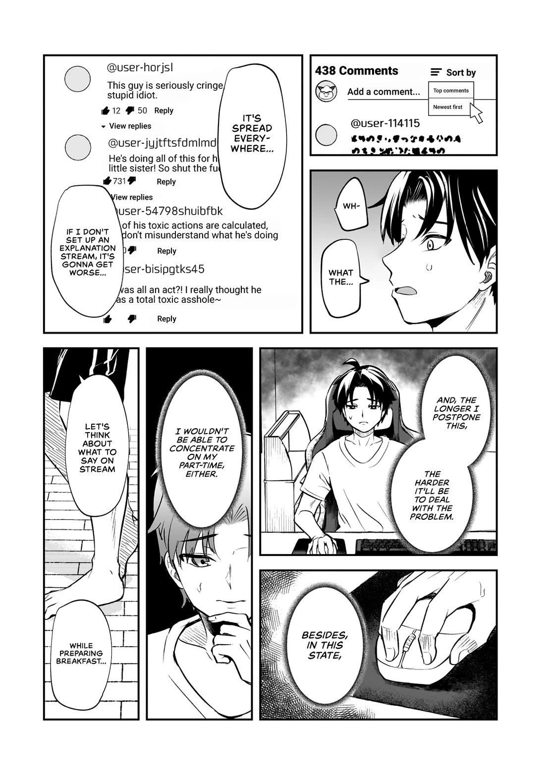 A Toxic 20-Year-Old Game Streamer Accidentally Reveals His Nice Personality Because He Forgot to End the Stream chapter 1 page 25