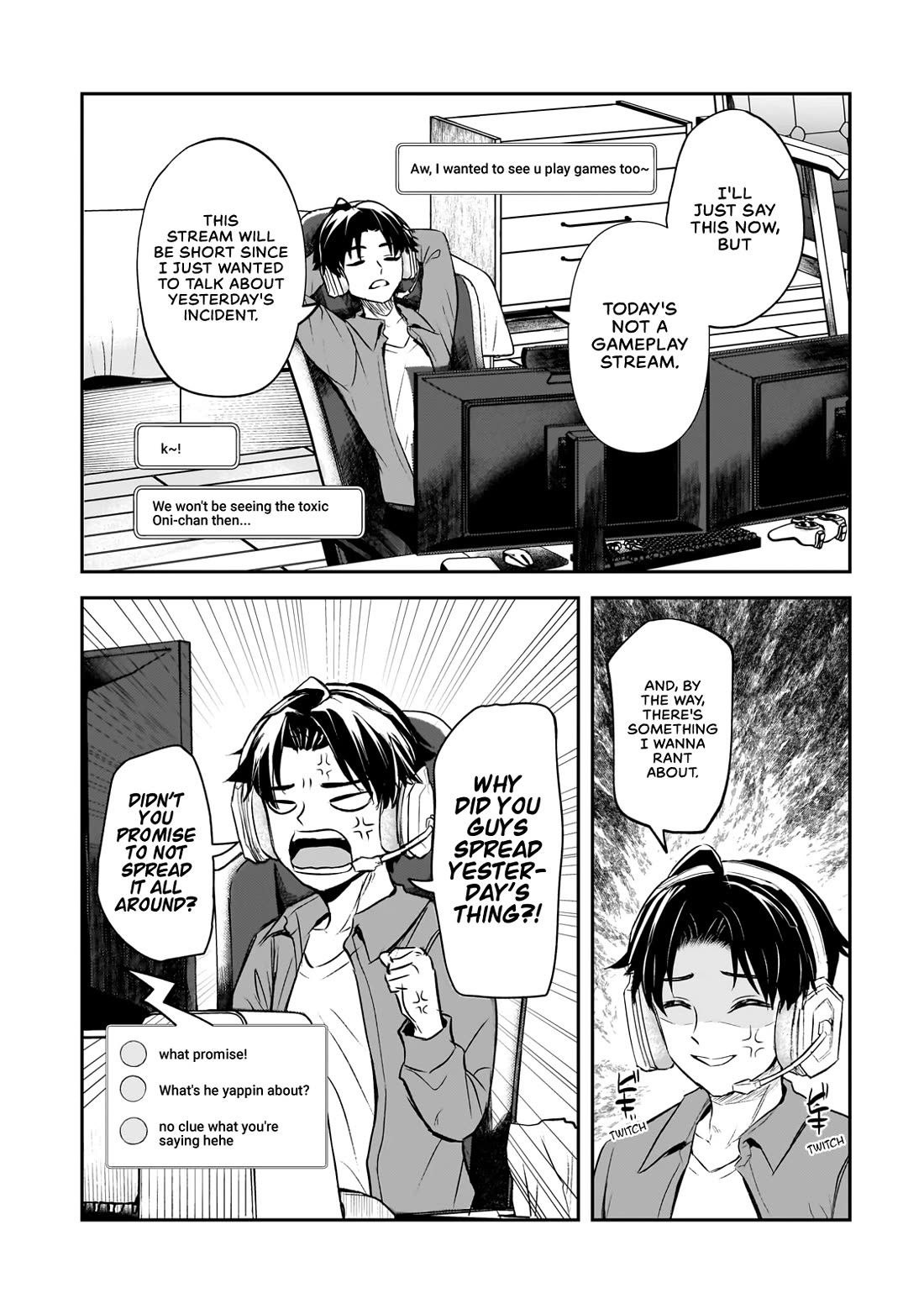 A Toxic 20-Year-Old Game Streamer Accidentally Reveals His Nice Personality Because He Forgot to End the Stream chapter 1 page 32