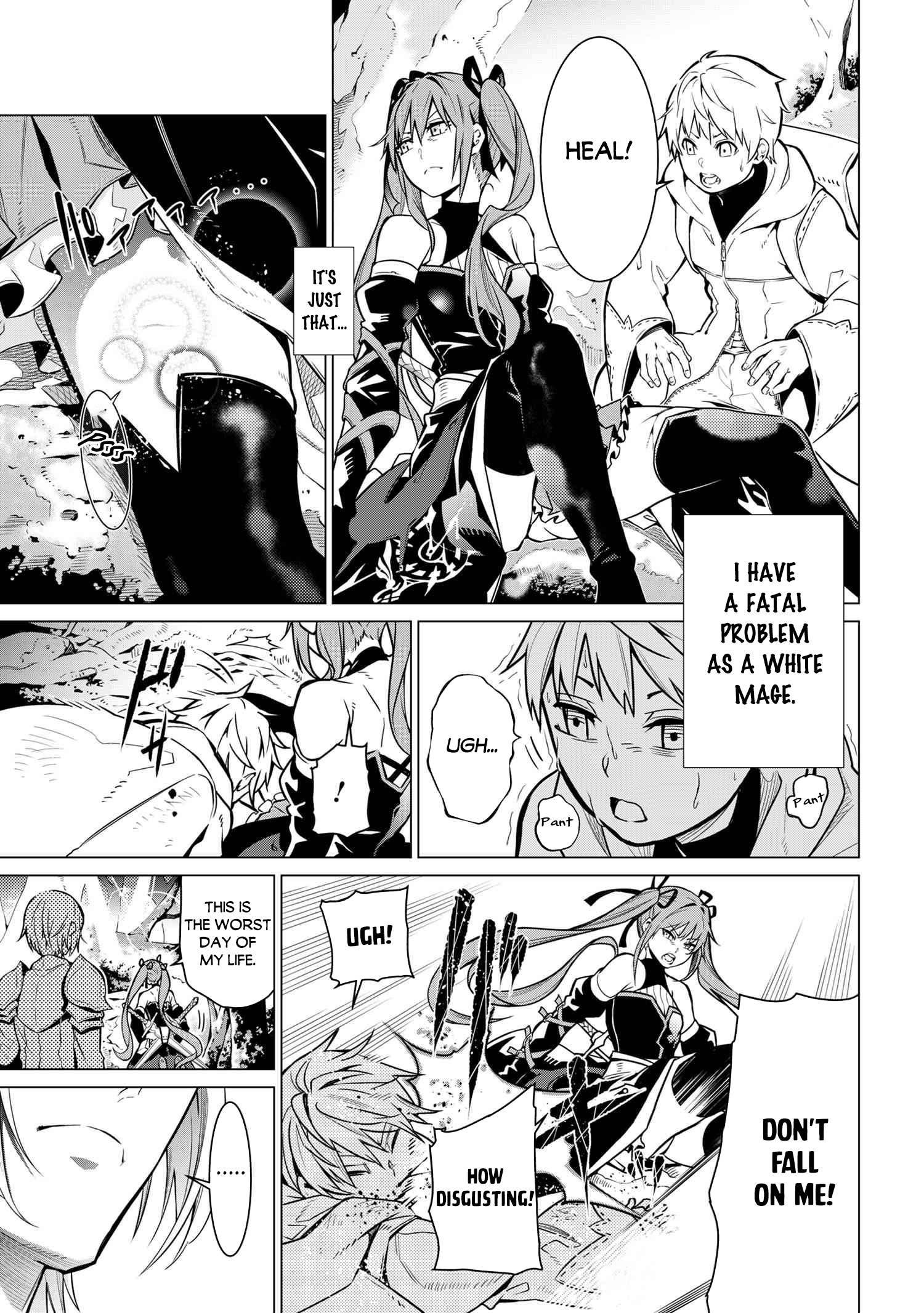 A White Mage Who Was Exiled After Being Handed A Knife In An Sss Rank Dungeon. Due To The Curse Of Yggdrasil, He Overcame His Weak Point, Lack Of Magical Power, And Became The Strongest In The World. chapter 1 page 10