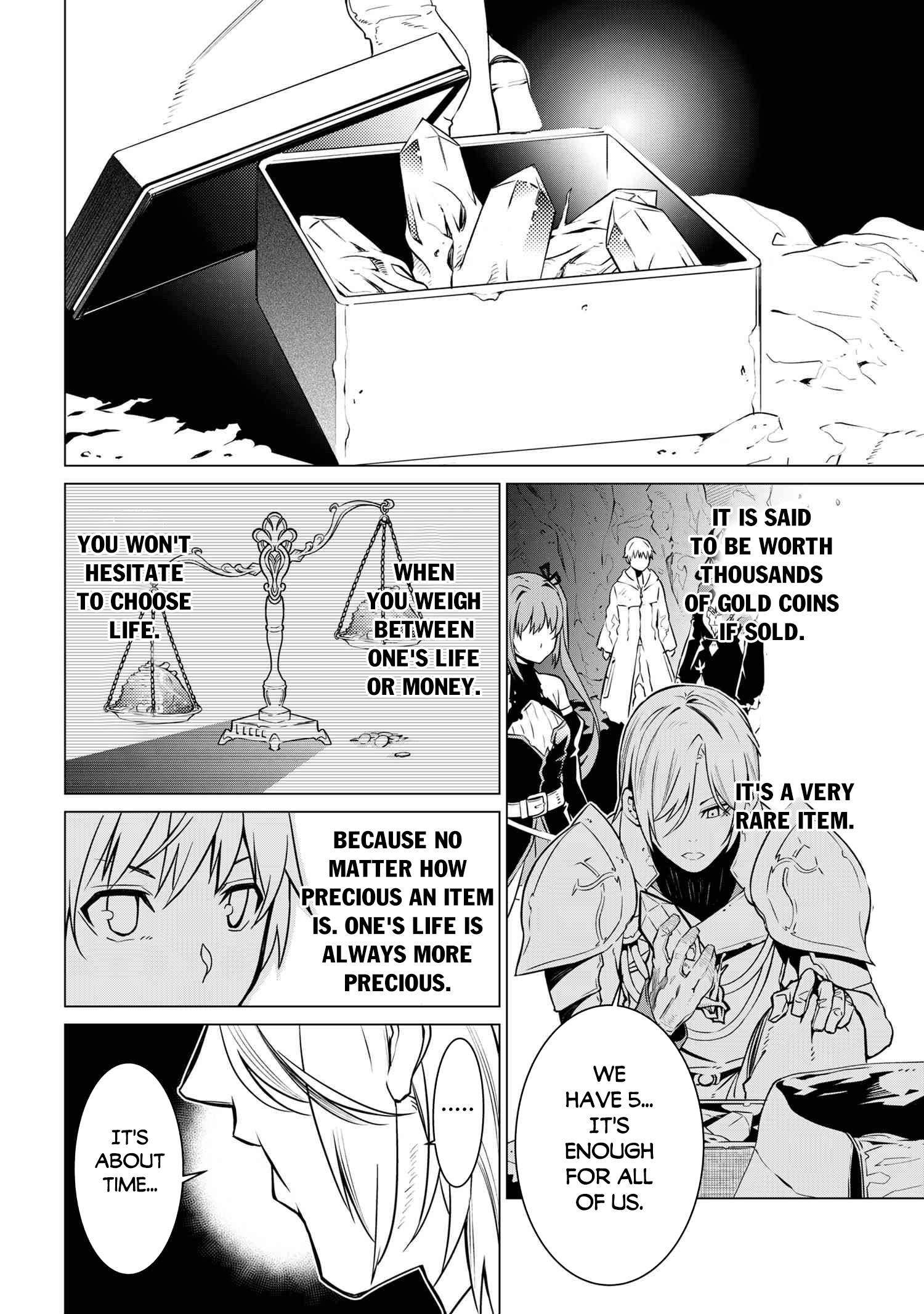 A White Mage Who Was Exiled After Being Handed A Knife In An Sss Rank Dungeon. Due To The Curse Of Yggdrasil, He Overcame His Weak Point, Lack Of Magical Power, And Became The Strongest In The World. chapter 1 page 23
