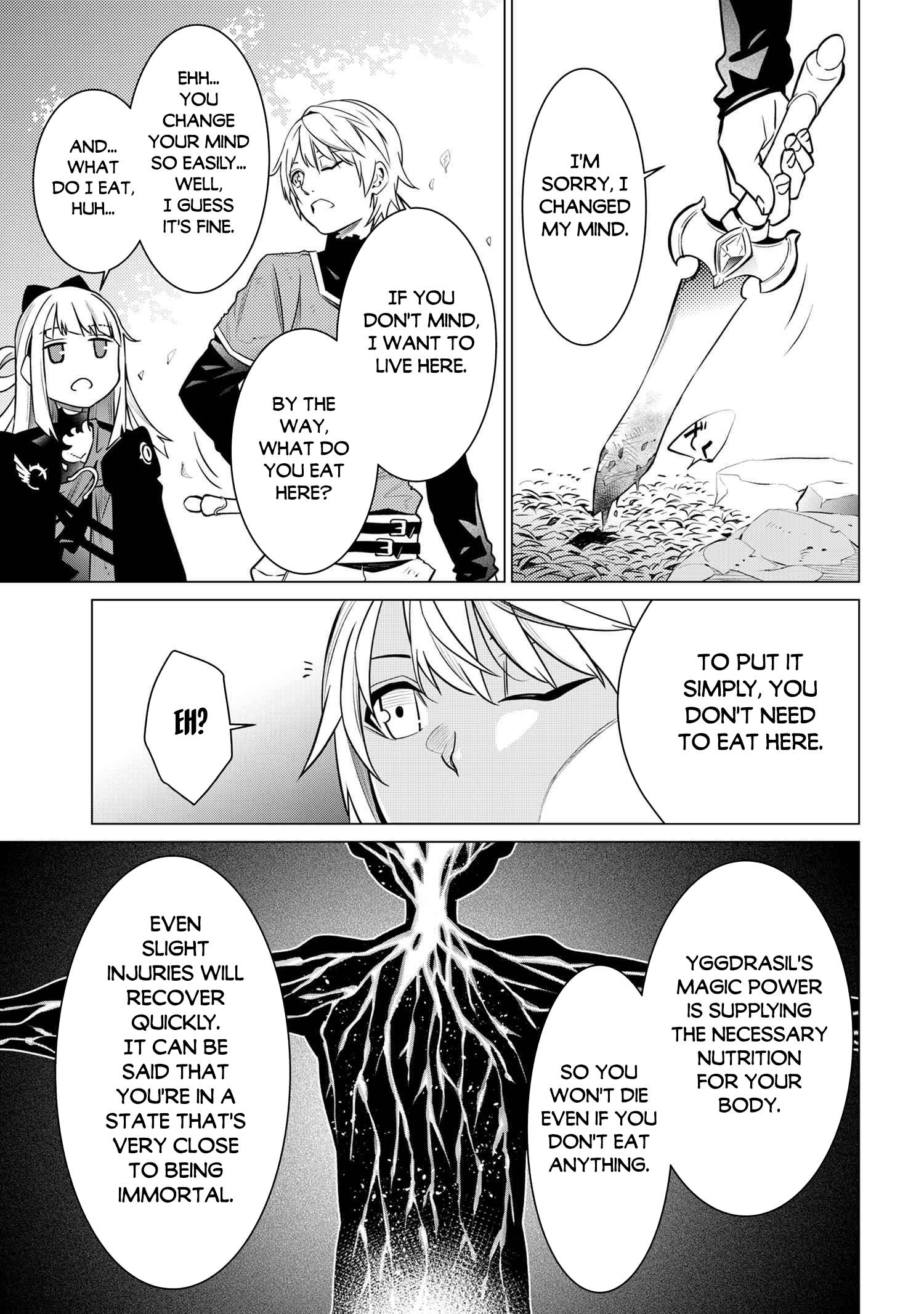 A White Mage Who Was Exiled After Being Handed A Knife In An Sss Rank Dungeon. Due To The Curse Of Yggdrasil, He Overcame His Weak Point, Lack Of Magical Power, And Became The Strongest In The World. chapter 2.1 page 18