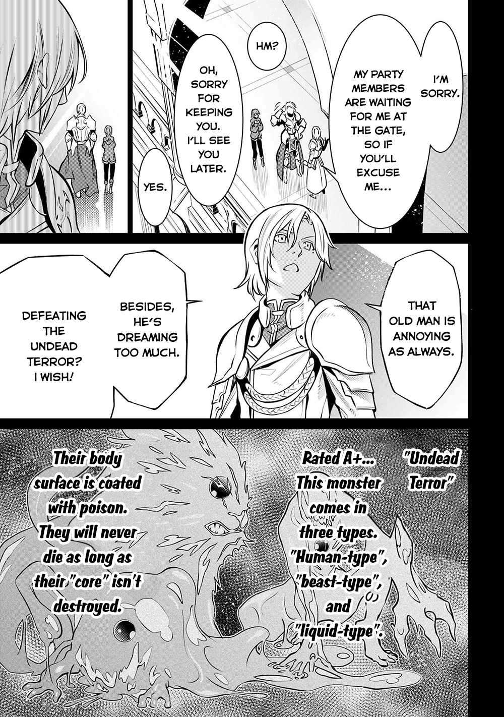 A White Mage Who Was Exiled After Being Handed A Knife In An Sss Rank Dungeon. Due To The Curse Of Yggdrasil, He Overcame His Weak Point, Lack Of Magical Power, And Became The Strongest In The World. chapter 6.1 page 14